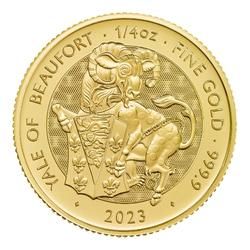 2023 1/4 oz Tudor Beast Yale of Beaufort Gold Coin