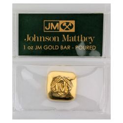 1 oz Johnson Matthey Poured Gold Bar