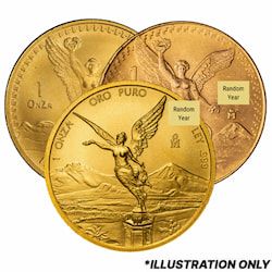 1 oz Mexican Gold Libertad Coin - Random Year