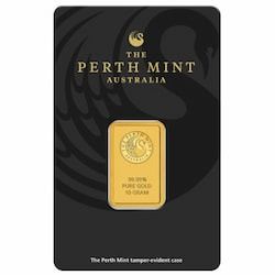 10 Gram Perth Mint Gold Bar - in Assay