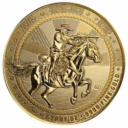 1 oz The Rifleman Gold Round - Cowboy Series