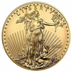 2025 1/10 oz American Gold Eagle Coin BU