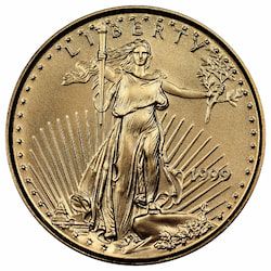 1999 1/10 oz American Eagle Gold Coin