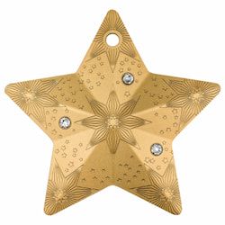 2024 1 oz Starry Sky Gilded Silver Coin - Holiday Ornaments