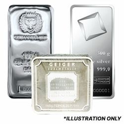 500 gram Silver Bar - Design Our Choice
