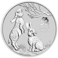 2023 1 oz Perth Mint Silver Lunar Rabbit Coin - Series III