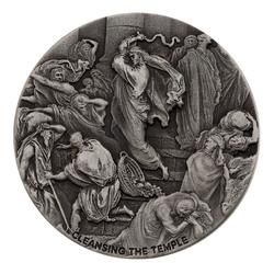 2022 2 oz Cleansing the Temple Silver Coin - Biblical Series