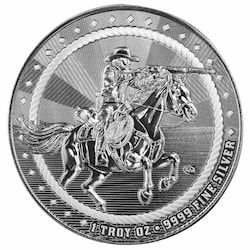 1 oz The Rifleman Silver Round - Cowboy Series