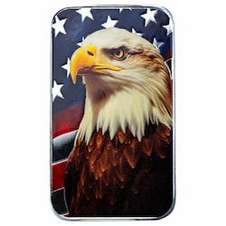 1 oz Patriotic Bald Eagle Colorized Silver Bar