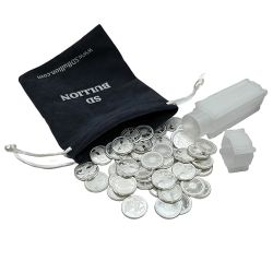 Mini Stacker Bag - 50 x 1/10 oz SD Bullion Silver Freedom Rounds