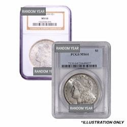 Pre-1921 NGC/PCGS MS-64 Morgan Silver Dollar - Random Year