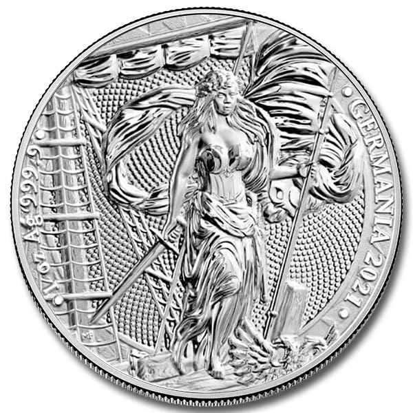 2021 Lady Germania 1 oz Silver Round