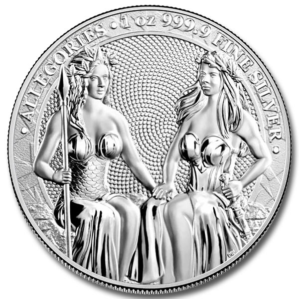 2021 Germania Mint Allegories 1 oz Silver Round