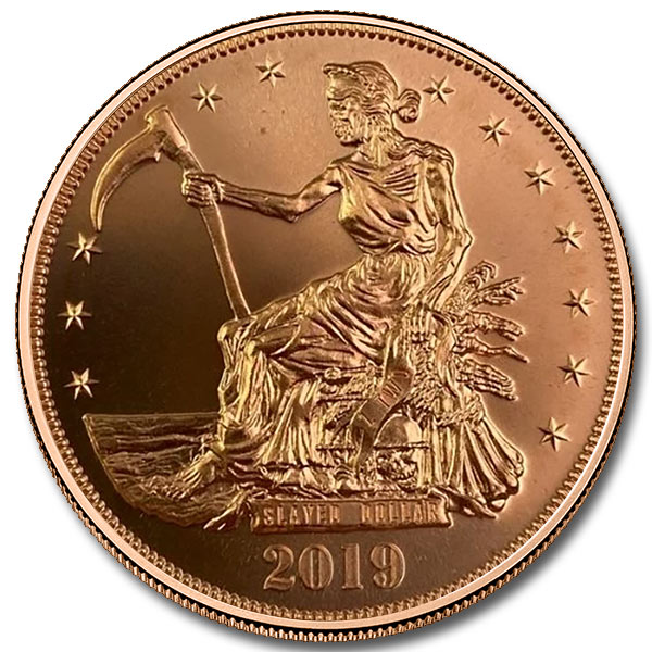Zombucks Slayed Dollar 1 oz Copper Round