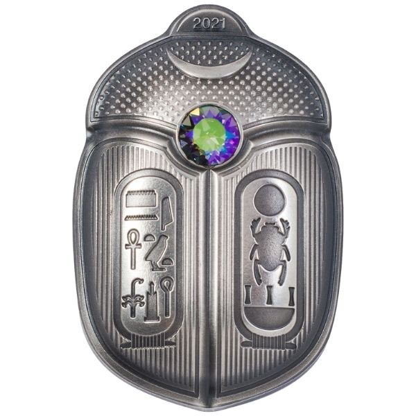 2021 1 oz Palau Scarab – King Tut Silver Coin