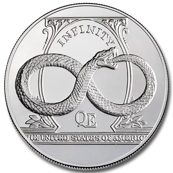2022 2 oz Infinity High Relief Silver Round
