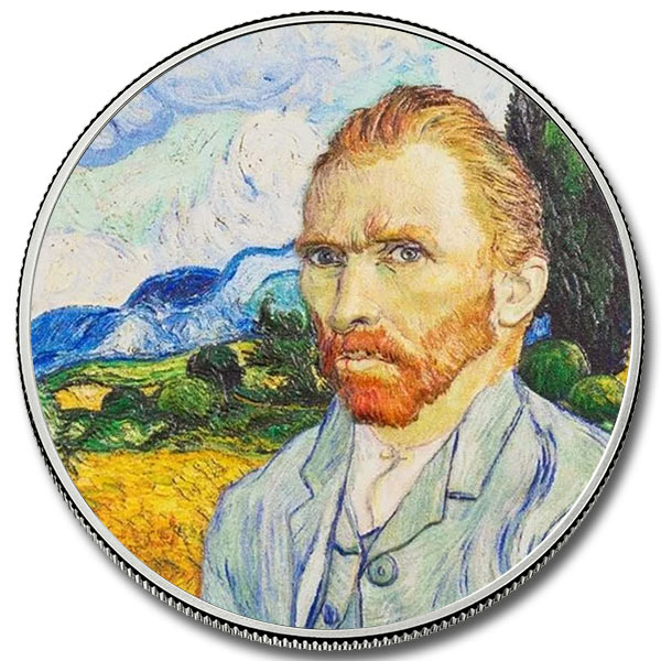 2022 2 oz Van Gogh Ultra High-Relief Silver Coin