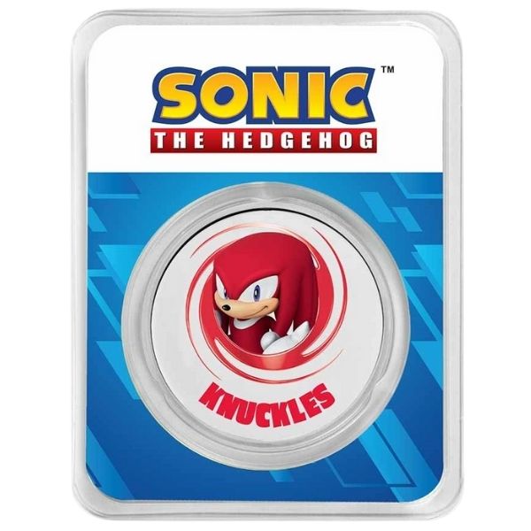Knuckles Colorized 1 oz Silver Round – With TEP