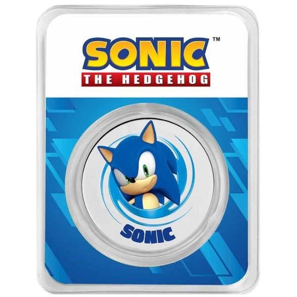 Sonic Colorized 1 oz Silver Round – With TEP