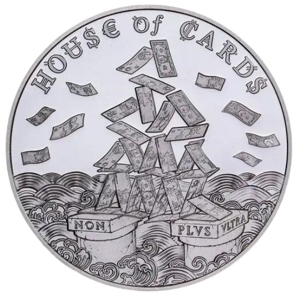 2022 House of Cards 5 oz Silver Round