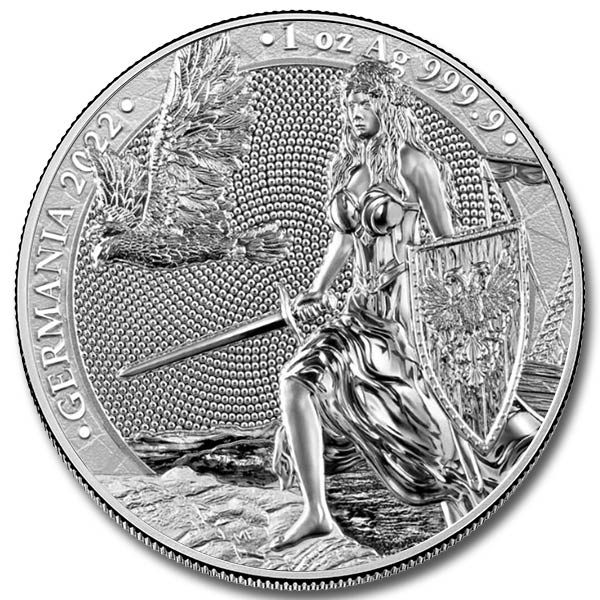 2022 Lady Germania 1 oz Silver Round