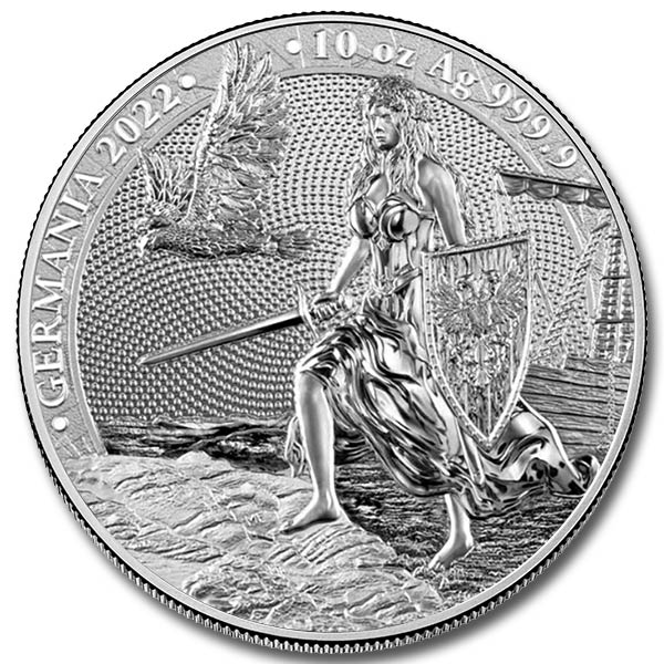 2022 Lady Germania 10 oz Silver Round