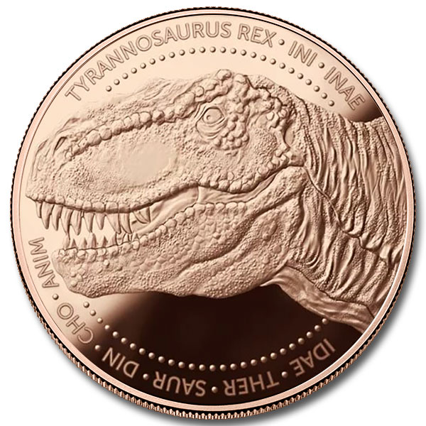 Tyrannosaurus Rex 1 oz Copper Round – Lost World (New)