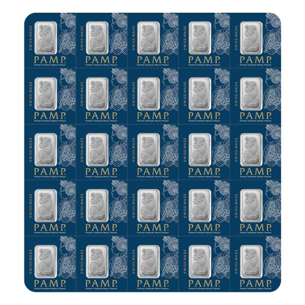 PAMP 25 x 1 gram Platinum Multigram Bar