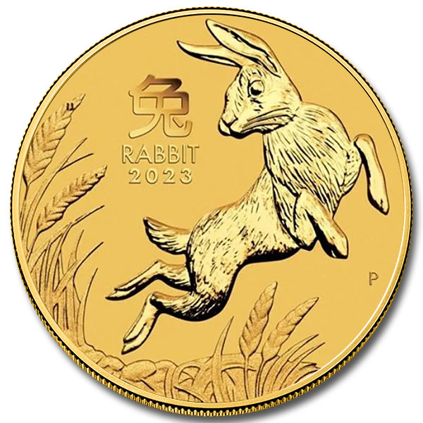 2023 Australian 2 oz Gold Lunar Rabbit