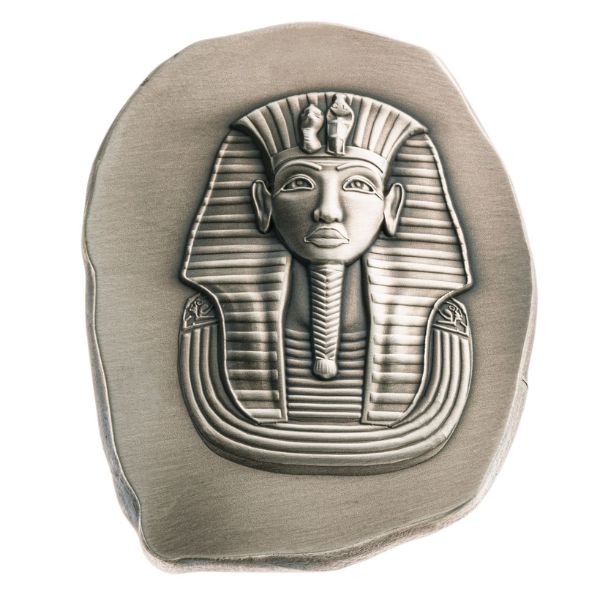 Argentia King Tut 5 oz Silver Bar – Antiqued
