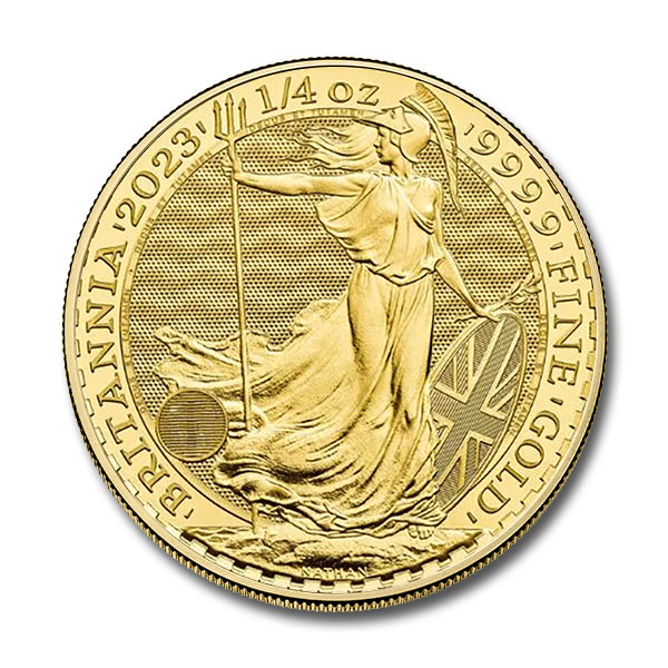 2023 British 1/4 oz Gold Britannia – King Type (BU)