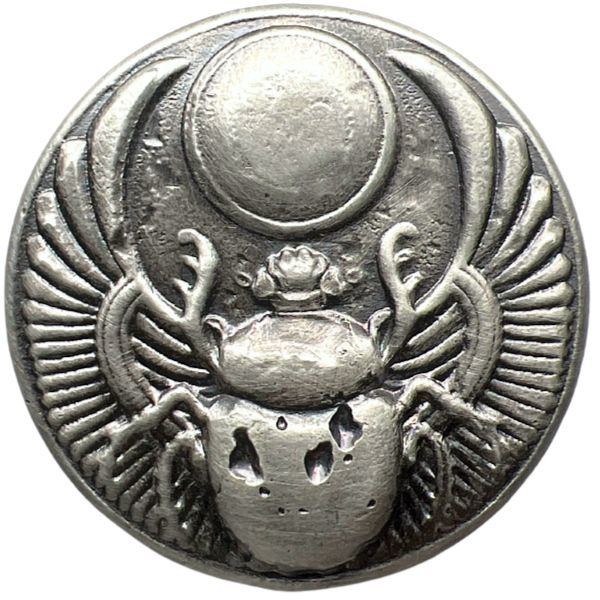 Egyptian Scarab 5 oz Hand-Poured Silver Round