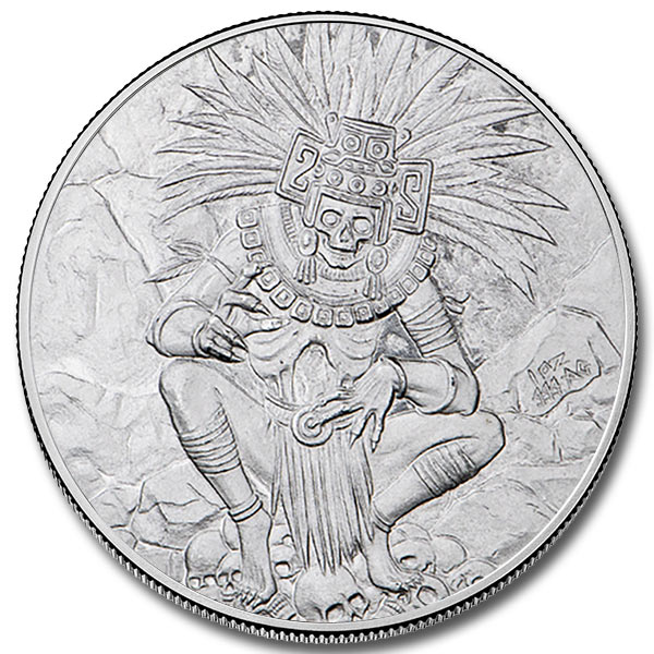 Aztec God of Death 1 oz Silver Round (New)