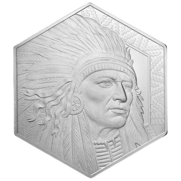 Buffalo Warrior 10 oz Silver Hexagon Bar (New)