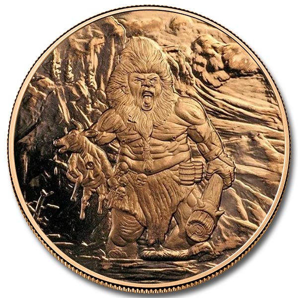 Frost Giant Nordic Creatures 1 oz Copper Round (New)