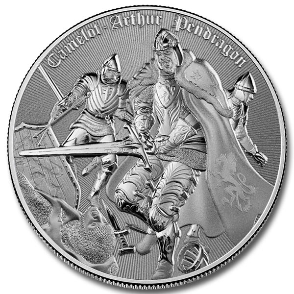 2023 1 oz Niue Camelot Arthur Pendragon Blister Pack Silver Coin