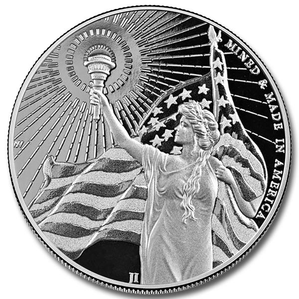 Asahi Columbia Goddess 1 oz Silver Round (New)