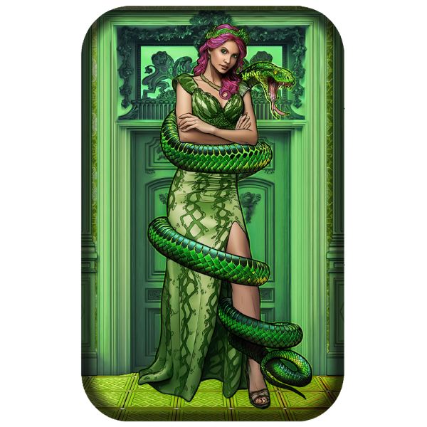 Envy- The Seven Deadly Sins 2 oz Cast Silver Bar