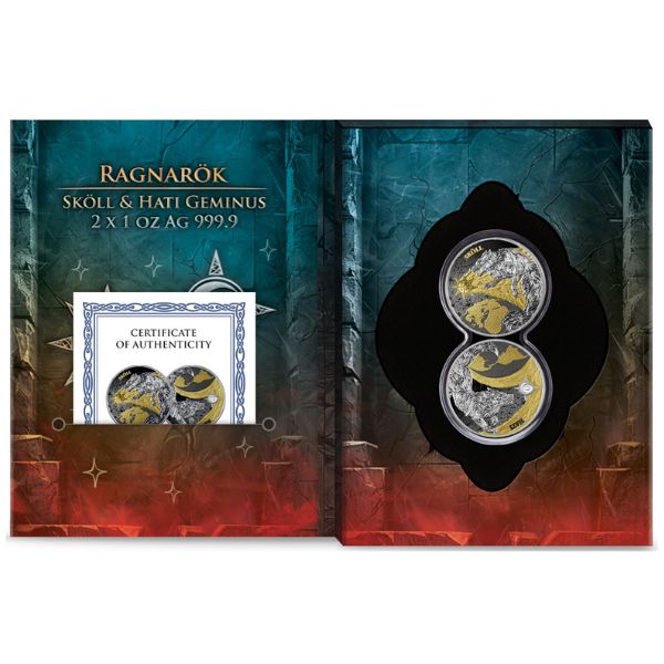 2024 Ragnarök: Sköll & Hati Geminus 2 x 1 oz Silver Round