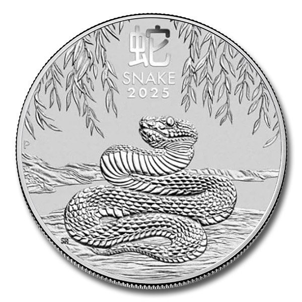 2025 1/2 oz Australian Lunar Snake Silver Coin (BU in Capsule)