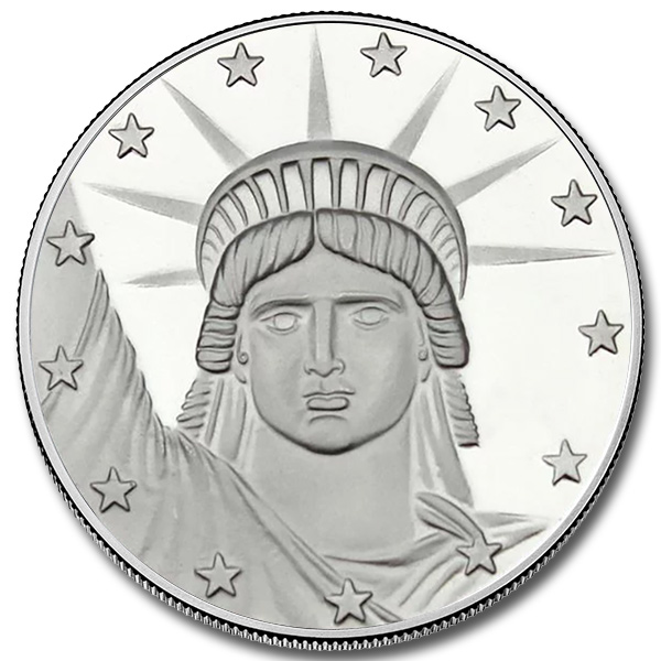 SilverTowne Lady Liberty 1 oz Silver Round (New)