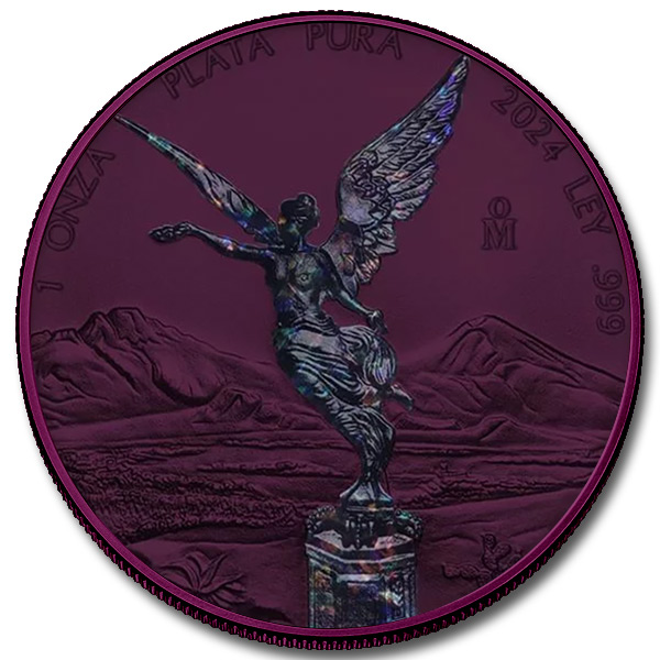 2024 1 oz Mexico Silver Libertad – Space Metals Purple