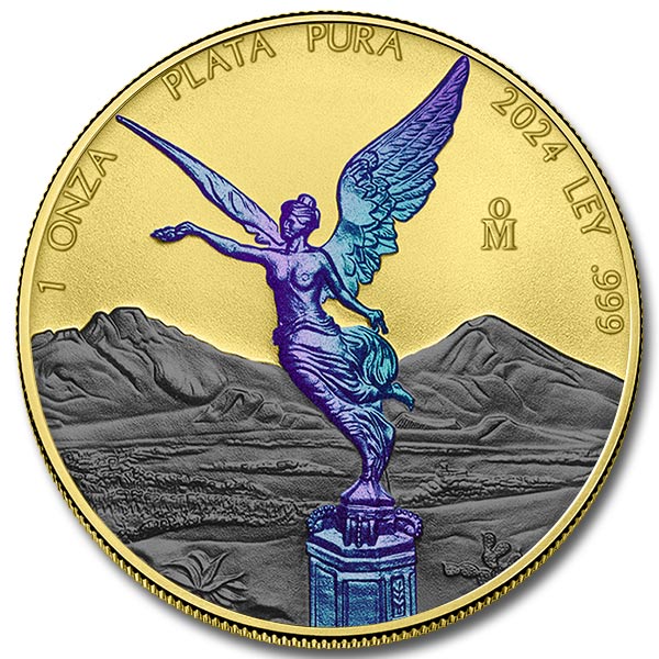2024 1 oz Mexican Silver Libertad – Colour in Richness