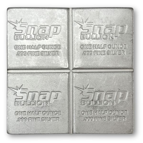 Snap Bullion 4 x 1/2 oz Divisible Silver Bar (Used)