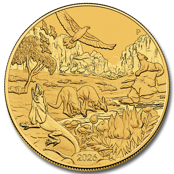 2026 1 oz Wonders of Australia – The Outback Gold Coin (BU in Capsule)