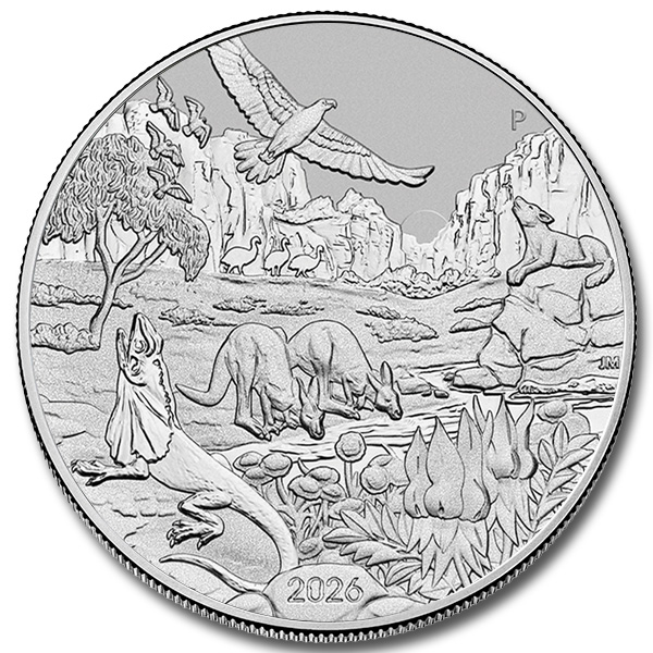 2026 1 oz Wonders of Australia – The Outback Platinum Coin (BU in Capsule)